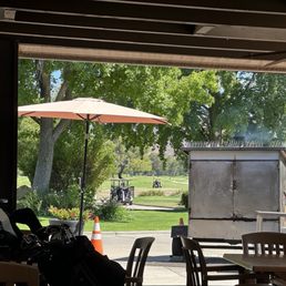 BBQ smoking away on Sunday morning!