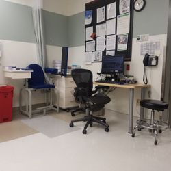 City of Hope Blood Donor Center - The needle room. Drawing blood for my cancer tests