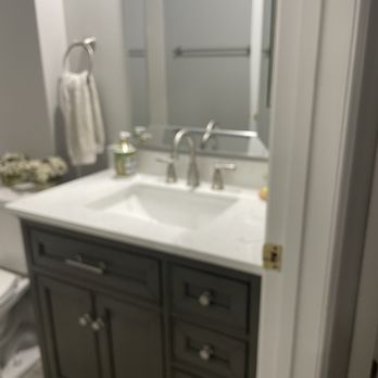 Diego's Painting - Newly installed and hooked up vanity and mirror - Painters Near Me Diego's Painting - Newly installed and hooked up vanity and mirror - Painters Near Me
