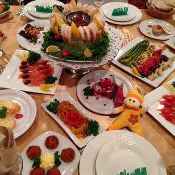 Tatiana banquet hall - a table full of food - Russian Near Me - Concord, Ontario Tatiana banquet hall - a table full of food - Russian Near Me - Concord, Ontario