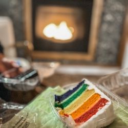 Paradise Village Restaurant - Rainbow cake slice 2