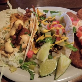 TacoLu - Bangin Shrimp (left), Cheesburger (center), Baja Tacos (right) - Mexican Near Me - Jacksonville Beach, Florida TacoLu - Bangin Shrimp (left), Cheesburger (center), Baja Tacos (right) - Mexican Near Me - Jacksonville Beach, Florida