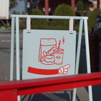 Cream Pony - Outdoor seating, morning light. - Chicken Shop Near Me - Vancouver, British Columbia
