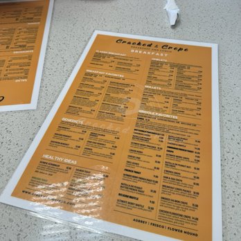 Cracked & Crepe - Menu - Breakfast & Brunch Near Me - Frisco, Texas Cracked & Crepe - Menu - Breakfast & Brunch Near Me - Frisco, Texas