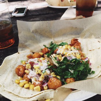 Sea Salt Eatery - Fried bay scallop tacos with a fresh corn salsa and cilantro - Seafood Near Me - Minneapolis, Minnesota Sea Salt Eatery - Fried bay scallop tacos with a fresh corn salsa and cilantro - Seafood Near Me - Minneapolis, Minnesota