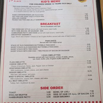 Bill's Place - Kids Menu and Breakfast Menu January 2025 - Burgers Near Me - San Francisco, California Bill's Place - Kids Menu and Breakfast Menu January 2025 - Burgers Near Me - San Francisco, California