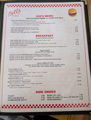 Menu photo 7 Bill's Place San Francisco, CA Menu photo 7 Bill's Place San Francisco, CA