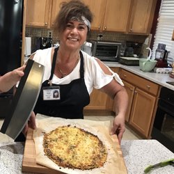 Shopping and Chopping for Health - Cauliflower Pizza!
