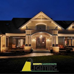 LightQuest Outdoor Illumination - Lighting on front of the house peaks
