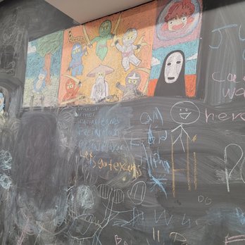 Cherry On Top Ice Cream Shoppe - Closer view of chalkboard wall - Ice Cream & Frozen Yogurt Near Me - Bartlett, Illinois