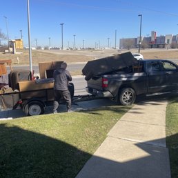 They can move furniture as well. What I really like is they take it to donation stores!
