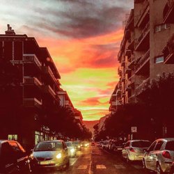 Martella - Infuocato tramonto Avellinese.