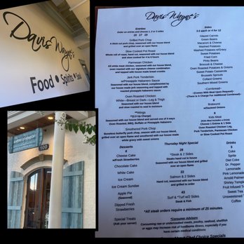 Davis Wayne's - a menu for a restaurant - Soul Food Near Me - Ooltewah, Tennessee Davis Wayne's - a menu for a restaurant - Soul Food Near Me - Ooltewah, Tennessee