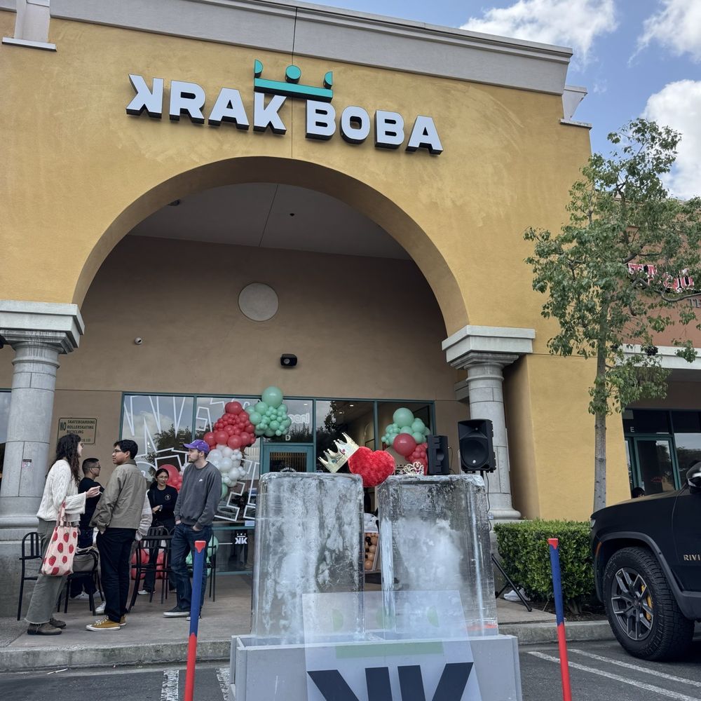 Krak Boba - Krak open the boba shop during grand opening day, the famous ice block 3.29.25 - Bubble Tea Near Me - Brea, California Krak Boba - Krak open the boba shop during grand opening day, the famous ice block 3.29.25 - Bubble Tea Near Me - Brea, California