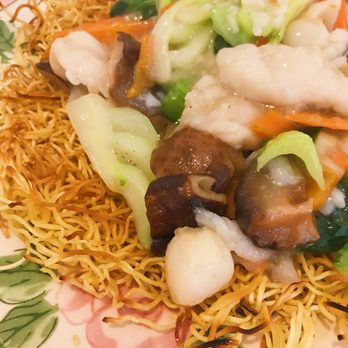 Best China - Cantonese style chow mein with seafood. Fresh seafood, crispy noodles, and the gravy wasn't too heavy. - Shanghainese Near Me - Canton, Michigan Best China - Cantonese style chow mein with seafood. Fresh seafood, crispy noodles, and the gravy wasn't too heavy. - Shanghainese Near Me - Canton, Michigan