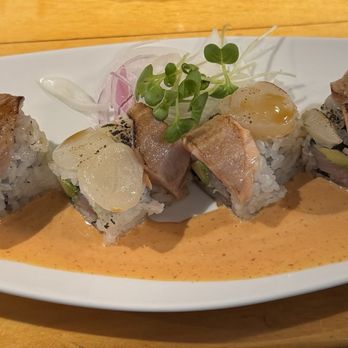 Tomi Sushi - Hamachi Tomi Special Roll - Japanese Near Me - San Jose, California Tomi Sushi - Hamachi Tomi Special Roll - Japanese Near Me - San Jose, California