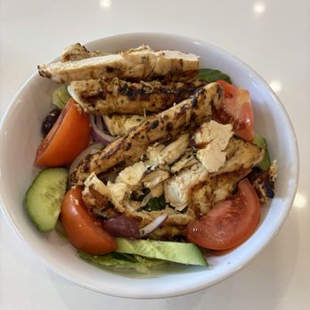 Greek Xpress - Small Greek Salad with Greek chicken add on - Greek Near Me - Great Neck, New York Greek Xpress - Small Greek Salad with Greek chicken add on - Greek Near Me - Great Neck, New York