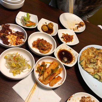 Chung Ki Catering - We got a bunch of FREAKIN AMAZIN banchan with a seafood pancake. This place has raw crabs as well in the banchan. SO GOOD. - Korean Near Me - Duluth, Georgia Chung Ki Catering - We got a bunch of FREAKIN AMAZIN banchan with a seafood pancake. This place has raw crabs as well in the banchan. SO GOOD. - Korean Near Me - Duluth, Georgia