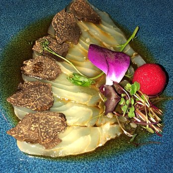 Kata Robata - Madai with truffle on top. - Sushi Bars Near Me - Houston, Texas Kata Robata - Madai with truffle on top. - Sushi Bars Near Me - Houston, Texas