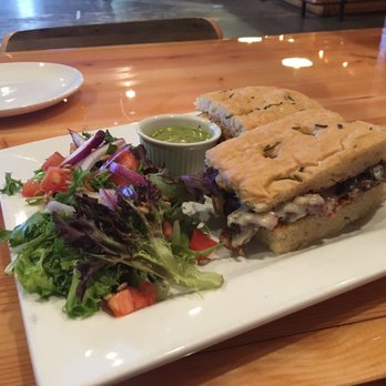 Backwoods Brewing Company - Brisket sandwich with a salad upgrade - Breweries Near Me - Carson, Washington