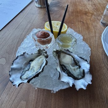Angler - Pacific Oysters, Seaweed Vinegar & Embered Tomato - Seafood Near Me - San Francisco, California
