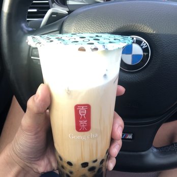 Gong Cha Fort Worth - "Dirty Boba". Their version of Brown Sugar Boba Milk Tea. I get mine at 70% sweetness with less ice. - Bubble Tea Near Me - Fort Worth, Texas Gong Cha Fort Worth - "Dirty Boba". Their version of Brown Sugar Boba Milk Tea. I get mine at 70% sweetness with less ice. - Bubble Tea Near Me - Fort Worth, Texas