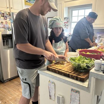 Chef Bear Cooking - Rosie learning some skills - Personal Chefs Near Me - Myrtle Beach, South Carolina