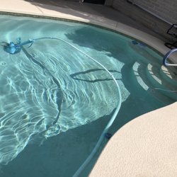 E-Quality Pools - Right after I'm done cleaning the pool. The pool is perfect.