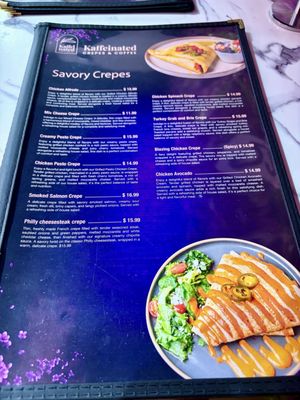 Menu photo 2 Kaffeinated Crepes and Coffee San Antonio, TX Menu photo 2 Kaffeinated Crepes and Coffee San Antonio, TX