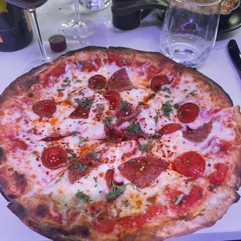 BLK SWAN - Hot Honey and Pepperoni Pizza - New American Near Me - Baltimore, Maryland