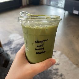 Honey Matcha Latte Honey Matcha Latte