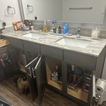 Moxie Space Professional Organizing - organized bathroom, hair supplies, make up, hair ties etc... - Home Organization Near Me Moxie Space Professional Organizing - organized bathroom, hair supplies, make up, hair ties etc... - Home Organization Near Me