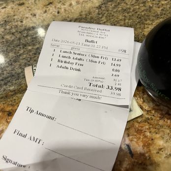 Paradise Buffet - 05/13/26. IG: @jasfoodchronicles - Buffets Near Me - Montclair, California Paradise Buffet - 05/13/26. IG: @jasfoodchronicles - Buffets Near Me - Montclair, California