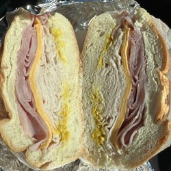 Fire House Corner Deli Grocery - Turkey ham & cheese with mustard. Their sandwiches are so fresh always
