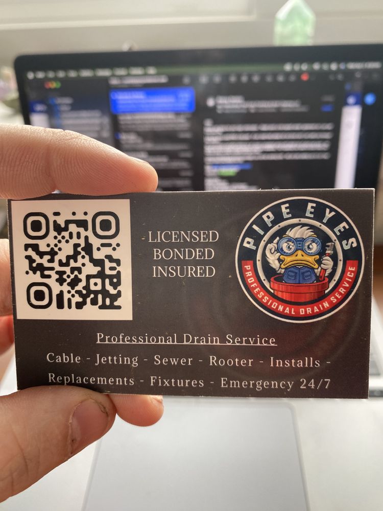 Slide of Pipe Eyes Professional Drain Service