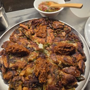 Gyopo Makgeolli Brewery - Oyster pancake is good but don't expect too much oyster - Korean Near Me - Toronto, Ontario
