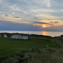 Arcadia Bluffs - Sunset after the round from the Clubhouse sunset view