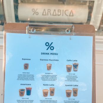 % Arabica - Menu - Coffee & Tea Near Me - Los Angeles, California