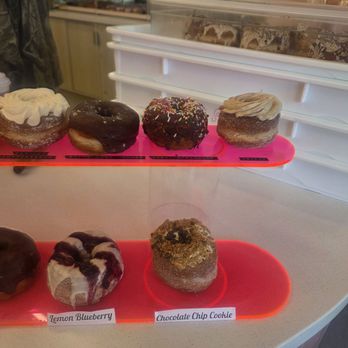 Scouts Doughnuts - Top level are classic flavors, bottom are seasonal/specialty. - Donuts Near Me - Greenville, South Carolina Scouts Doughnuts - Top level are classic flavors, bottom are seasonal/specialty. - Donuts Near Me - Greenville, South Carolina