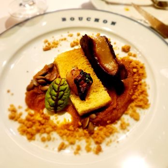 Bouchon - Holiday foie gras with pumpkin, pepitas, crumbles - French Near Me - Las Vegas, Nevada