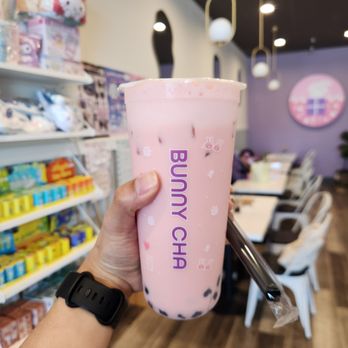 Bunny Cha - Strawberry Milk Tea - Bubble Tea Near Me - Gardena, California