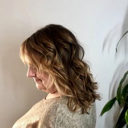 Brunette with a bit of pizazz.