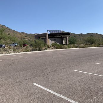 Sonoran Preserve - Restroom area in middle of parking lot - Hiking Near Me - Phoenix, Arizona