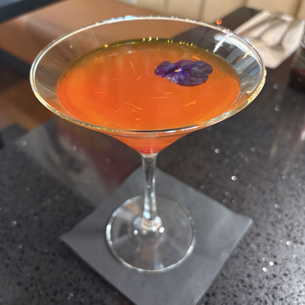 All India Cafe - Saffron martini - Indian Near Me - Arcadia, California