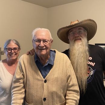 Willow Springs Assisted Living - Grandpa with his son and daughter-in-law. - Assisted Living Facilities Near Me - Spring Hill, Tennessee Willow Springs Assisted Living - Grandpa with his son and daughter-in-law. - Assisted Living Facilities Near Me - Spring Hill, Tennessee