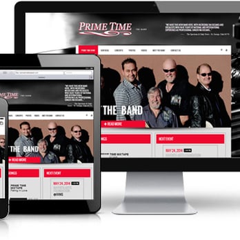 Linear Design - A beautiful site built for Prime Time The Band. - Marketing Near Me - Sandy, Utah