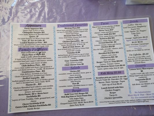 Menu photo 3 Rosie's Cafe Grants, NM