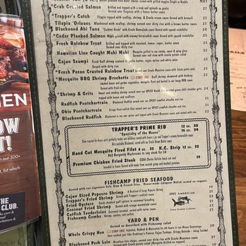 Trapper's Fishcamp & Grill - Menu - Seafood Near Me - Oklahoma City, Oklahoma Trapper's Fishcamp & Grill - Menu - Seafood Near Me - Oklahoma City, Oklahoma