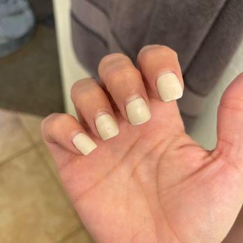 Aurora Nail Bar - Nails done by Ken. There is a layer peeling off. Never seen that happen before. - Nail Salons Near Me - Gilbert, Arizona Aurora Nail Bar - Nails done by Ken. There is a layer peeling off. Never seen that happen before. - Nail Salons Near Me - Gilbert, Arizona