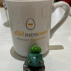 Allo Mon Coco - Bulbasaur getting his caffeine fix :)